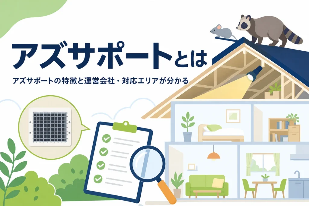 アズサポートの特徴と運営会社・対応エリアを紹介する記事のアイキャッチ